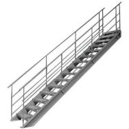 Escalier inclinaison 38° pour plateforme de stockage - Manorga