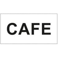 Étiquette adhésive inscription "Café" - Lot de 10
