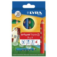 Etui 6 crayons Groove TRIPLEONE