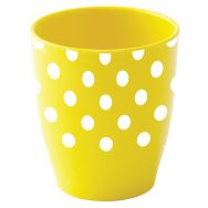 Lot de 12 gobelets 16 cl mélamine petits pois blancs