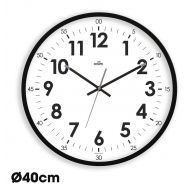 Horloge quartz Silencieuse Oris Ø40 cm noire - Orium