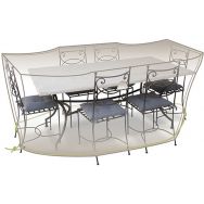 Housse table rectangulaire et chaises 6 à 8 personnes