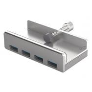 Hub HB504 en aluminium 4 ports USB 3.0 autoalimenté