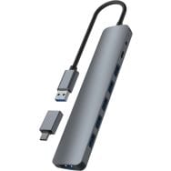 Hub USB-A aluminium vers 7 ports USB-A 3.0