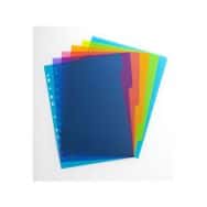Intercalaires Neutres Color Life A4 6 Positions Couverture Polypro 30/100ème Coloris Assortis