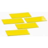 Jeu de 5 symboles de rectangle jaunes - Smit Visual