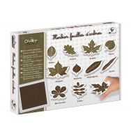 Kit de 10 tampons feuilles herbier + 1 encreur