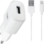 Kit de charge secteur USB 12W et câble Lightning