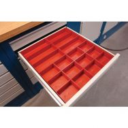 Kit de compartimentage pour tiroir - Plastique - 24 bacs