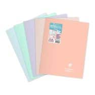 Koverbook Blush piqué PP bicolore opaque 24x32cm 48p séyès coloris ass - Lot de 10