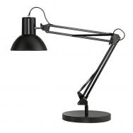 Lampe de bureau Success noire 66 cm socle et pince