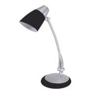 Lampe de bureau compatible Fluo / LED Noir /Gris métal