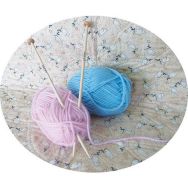 Lot 12 paires d'aiguilles à tricoter pour enfants