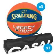 Lot 3 ballons basket Spalding - TF1000 Legacy LNB taille 7