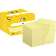 Lot de 12 Notes Post-it® 51 x 76 mm 12 blocs jaune- Post-it®