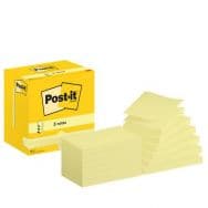 Lot de 12 Z-Notes Post-it® 76 x 127 mm 12 blocs jaune- Post-it®