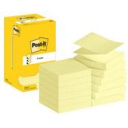 Lot de 12 Z-Notes Post-it® 76 x 76 mm 12 blocs jaune - Post-it®