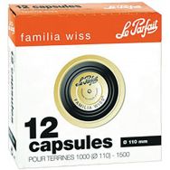 Lot de 12 capsules Familia Wiss pour terrine - Le parfait