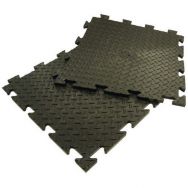 Lot de 16 dalles PVC Plastex Chex 50 X 50 cm, noir