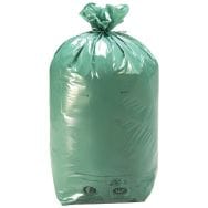 Lot de 200 sacs poubelle en PEBD 110 L coloris vert ép.36 µm