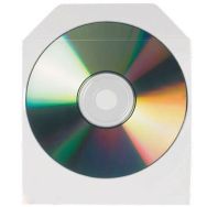 Lot de 25 25 Pochettes non-adhésives à rabat pour CD/DVD