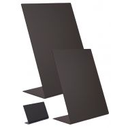 Lot de 3 ardoises de table en acrylique en de forme L A6