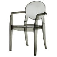 Lot de 4 fauteuils Igloo polycarbonate non feu - transparent