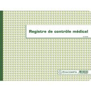Lot de 5 Registre de Contrôle médical - folioté - 60 pages