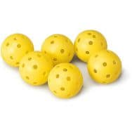 Lot de 6 Balles Perforées jaune Initiation Golf