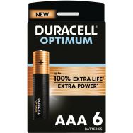 Lot de 6 Duracell Optimum AAA x6