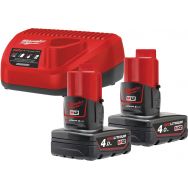 Pack Batterie Milwaukee M12 Red Lithium - 12V, 3 Ah, Système M12