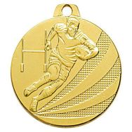Médaille - rugby - or - 40 mm