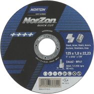 Meule de tronçonnage plate Norzon QuickCut métal/inox - Norton