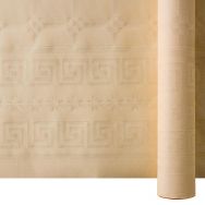 Nappe damassée ivoire papier gaufré L: 25000 mm l: 1200 mm,