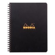 Notebook Rhodiactive 90g RI A5+ 160p L+MC mcrprf. 6tr règle pp +6 m-p reposit - Lot de 5