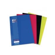 OXFORD Bloc-Notes Color Life A4+ Grands Carreaux Seyès 160 Pages Reliure Agrafée Tête Couverture Carte Coloris Assortis