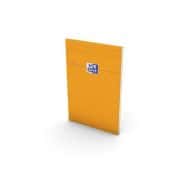 OXFORD Bloc-Notes Perforé Orange A4+ Petits Carreaux 5mm Margés 80 Feuilles Agrafées Couverture Carte Enduite Orange