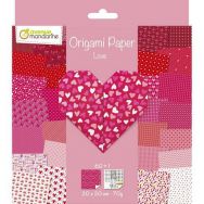 Origami Love, 60 feuilles 20 x 20, 70g