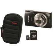 Pack appareil photo compact numérique Ixus 185 noir avec carte et étui - Canon