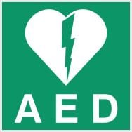 Panneau d'évacuation-secours - ''AED'' - Rigide