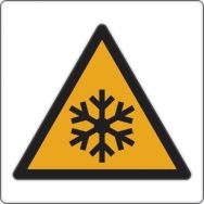 Panneau danger - Basses températures et gel -Aluminium