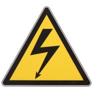 Panneau danger - Tension électrique - Adhésif - Manutan Expert