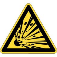 Panneau de danger - ''Danger matières explosives'' - Rigide