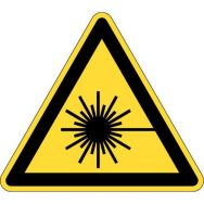 Panneau de danger - ''Danger rayonnement laser'' - Rigide