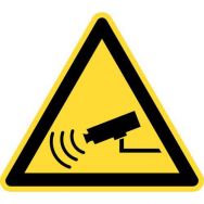 Panneau de danger - "Surveillance caméra" - Adhésif