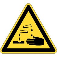 Panneau de danger Rigide Danger matières corrosives