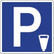 Panneau de signalisation d'indication - C1c - Parking payant ou lieu aménagé pour le stationnement payant