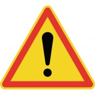 Panneau de signalisation de chantier temporaire - AK14 - Signaux de danger pour chantier