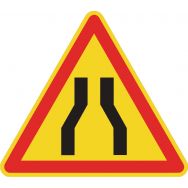 Panneau de signalisation de chantier temporaire - AK3 - Rétrécissement de chaussée
