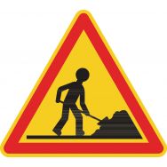 Panneau de signalisation de chantier temporaire - AK5 - Travaux